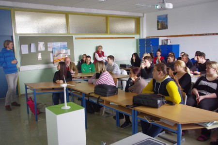 Sören Skupien in der BHAK Bruck/ Leitha